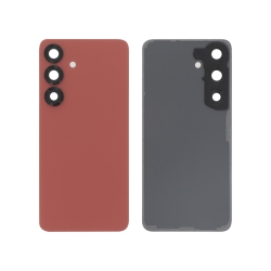 Vitre arrière compatible pour Samsung Galaxy S25 Rouge Corail photo 1
