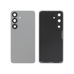 Vitre arrière compatible pour Samsung Galaxy S25 Argent Sombre photo 1