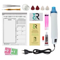 Kit de réparation avec décapeur thermique et les outils du Kit n°3