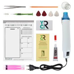 Kit de réparation avec décapeur thermique et les outils du Kit n°1