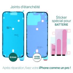 Kit de réparation avec coussin chauffant pour iPhone 16 Pro Max