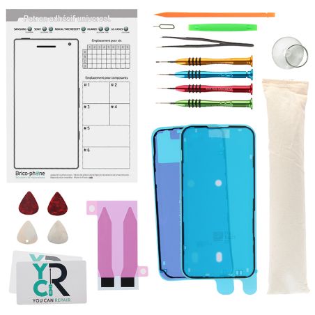 Kit de réparation avec coussin chauffant pour iPhone 15 Plus