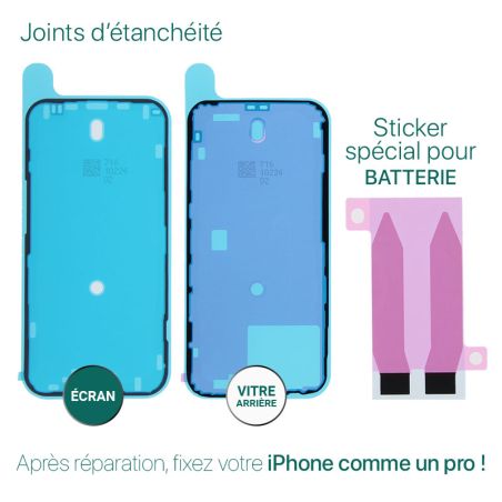 Kit de réparation avec coussin chauffant pour iPhone 15