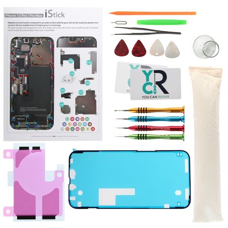 Kit de réparation avec coussin chauffant pour iPhone 13 Pro Max