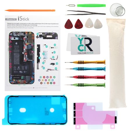 Kit de réparation avec coussin chauffant pour iPhone XS