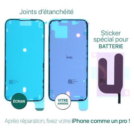 Kit de réparation avec décapeur thermique pour iPhone 16 Plus