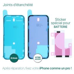 Kit de réparation avec décapeur thermique pour iPhone 15 Pro