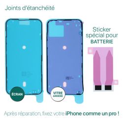 Kit de réparation avec décapeur thermique pour iPhone 15 Plus