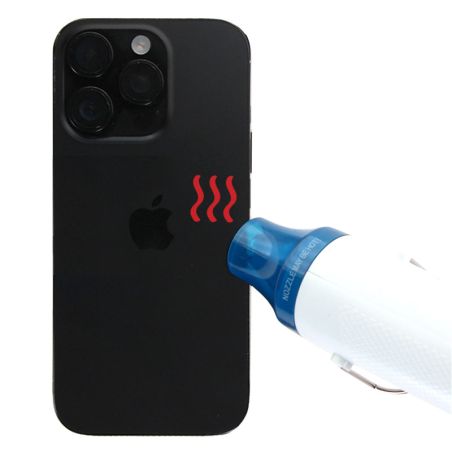 Kit de réparation avec décapeur thermique pour iPhone 15