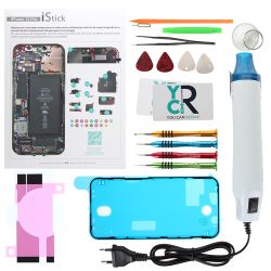 Kit de réparation avec décapeur thermique pour iPhone 12 Pro