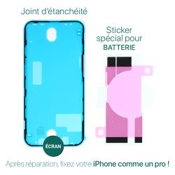 Kit de réparation avec décapeur thermique pour iPhone 12 Pro