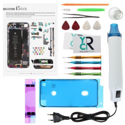Kit de réparation avec décapeur thermique pour iPhone SE (2020)