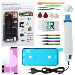 Kit de réparation avec décapeur thermique pour iPhone 11 Pro Max
