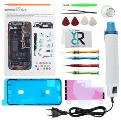 Kit de réparation avec décapeur thermique pour iPhone XS