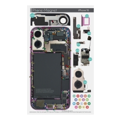 Patron magnétique d'aide au montage pour iPhone 16