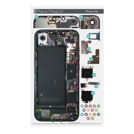 Patron magnétique d'aide au montage pour iPhone 16e photo 1