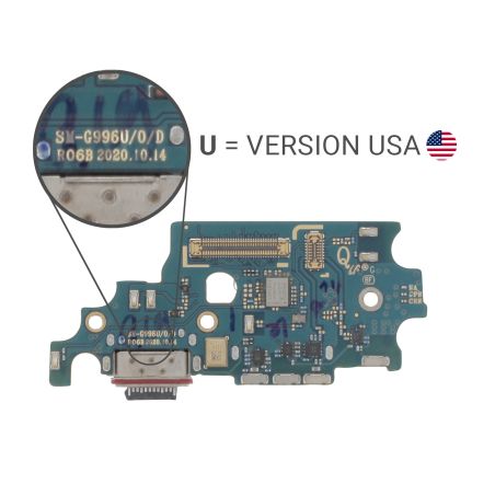 Connecteur de charge + lecteur SIM compatible pour SamsungGalaxy S21+Version US