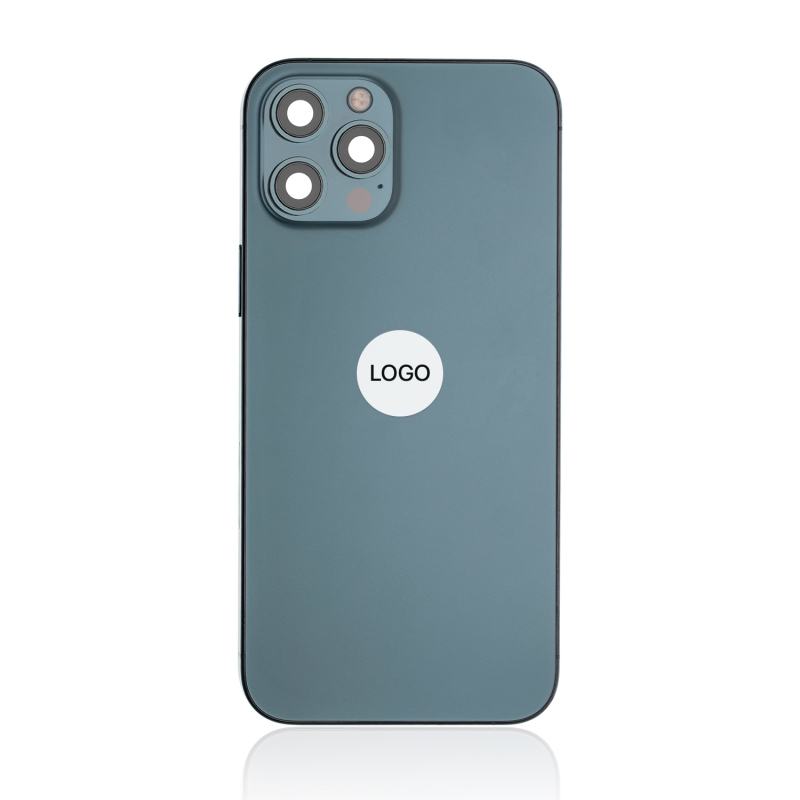 Châssis avec vitre arrière iPhone 12 Pro Max - Bleu pacifique - Occasion photo 1