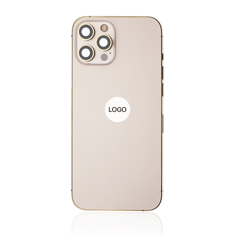 Châssis avec vitre arrière iPhone 12 Pro Max - Or - Occasion photo 1