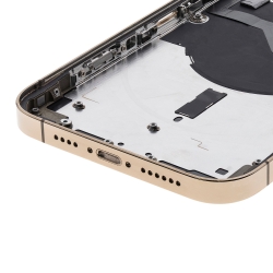 Châssis avec vitre arrière iPhone 12 Pro Max - Or - Occasion photo 4