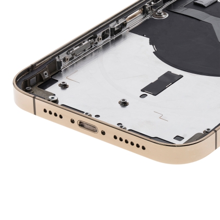 Châssis avec vitre arrière iPhone 12 Pro Max - Or - Occasion photo 4