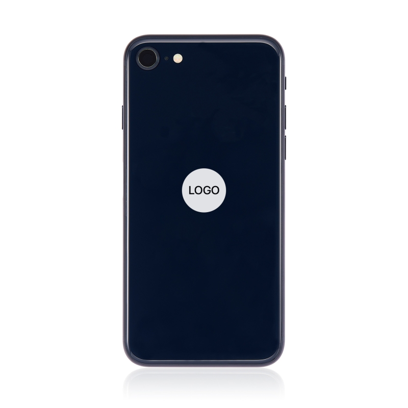 Châssis avec vitre arrière iPhone SE (2022) - Noir minuit - Occasion photo 1