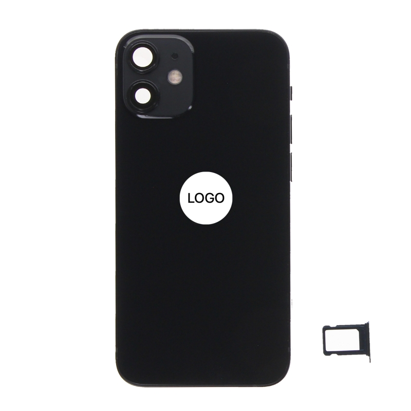 Châssis et vitre arrière complète iPhone 12 mini - Noir - Occasion