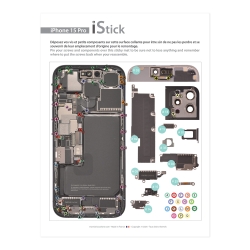 Patron adhésif d'aide au montage pas à pas pour iPhone 15 Pro photo 2