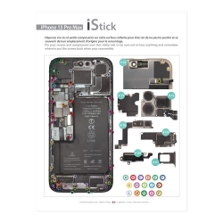 Patron adhésif d'aide au montage pas à pas pour iPhone 15 Pro Max photo 2