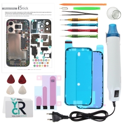 Kit de réparation avec décapeur thermique pour iPhone 16 Pro