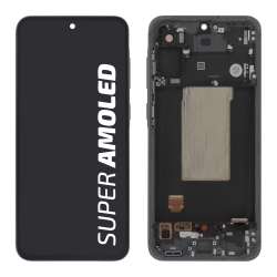 Bloc écran complet avec châssis original - Samsung Galaxy A56 - Graphite photo 1