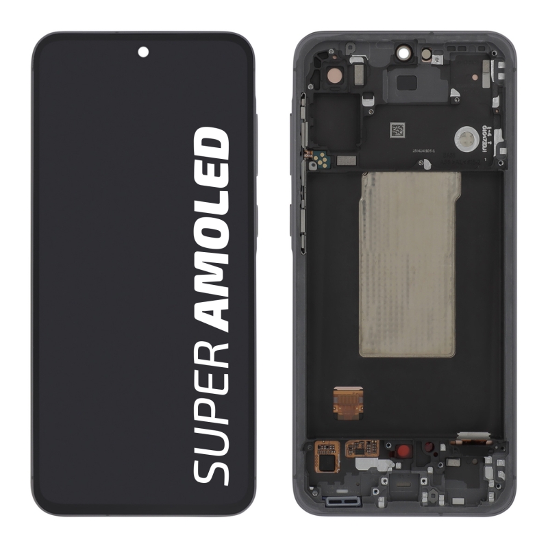 Bloc écran complet avec châssis original - Samsung Galaxy A56 - Graphite photo 1