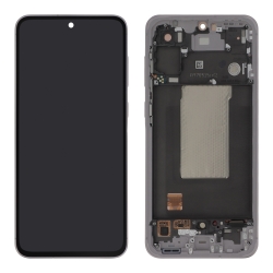 Bloc écran complet avec châssis original - Samsung Galaxy A56 - Rose photo 2