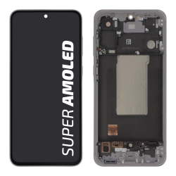 Bloc écran complet avec châssis original - Samsung Galaxy A56 - Rose photo 1