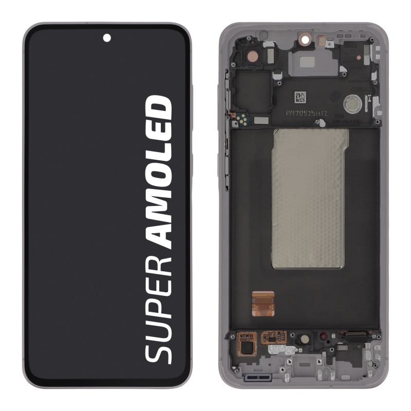 Bloc écran complet avec châssis original - Samsung Galaxy A56 - Rose photo 1