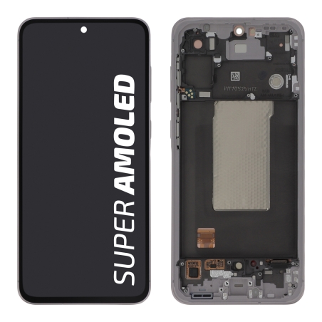 Bloc écran complet avec châssis original - Samsung Galaxy A56 - Rose photo 1