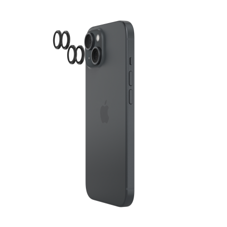 Lot de 2 verres trempés caméra arrière iPhone 15 et 15 Plus - BELKIN photo 2