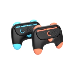 Lot de 2 controleurs grip Bleu orange pour JoyCon Nintendo Switch 2 photo 4