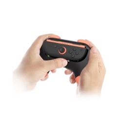 Lot de 2 controleurs grip Bleu orange pour JoyCon Nintendo Switch 2 photo 5