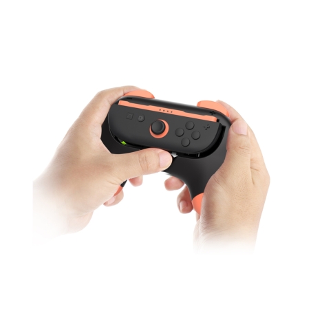 Lot de 2 controleurs grip Bleu orange pour JoyCon Nintendo Switch 2 photo 5