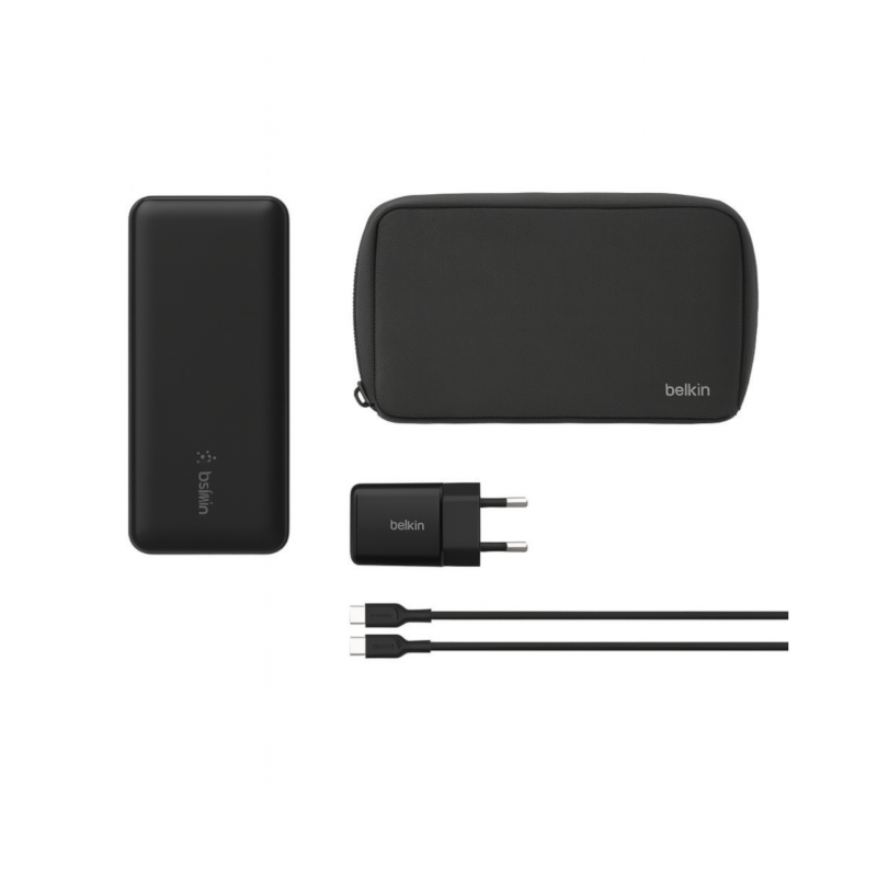 PowerBank 10 000 mAh + Chargeur 25W + Câble USB-C vers USB-C - BELKIN photo 1