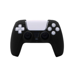 Housse silicone noir pour manette PS5 DualSens photo 1