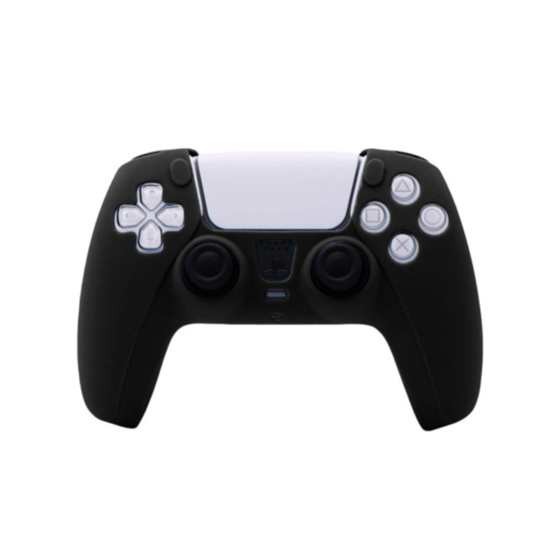 Housse silicone noir pour manette PS5 DualSens photo 1
