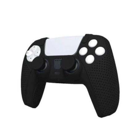 Housse silicone noir pour manette PS5 DualSens photo 3