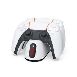 Station de recharge pour 2 manettes PS5 DualSens avec indicateur de charge photo 1