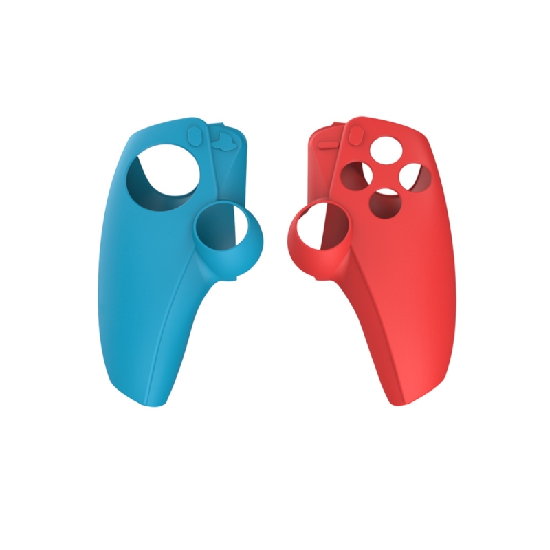 Coque silicone Bleu gauche et Rouge droite pour PS5 Portal photo 1