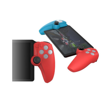 Coque silicone Bleu gauche et Rouge droite pour PS5 Portal photo 3