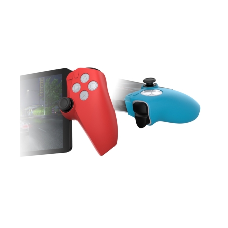 Coque silicone Bleu gauche et Rouge droite pour PS5 Portal photo 4