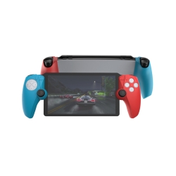 Coque silicone Bleu gauche et Rouge droite pour PS5 Portal photo 5