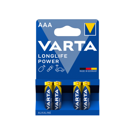 Pack 4 Piles Alcalines AAA - Longlife Power - VARTA photo 2